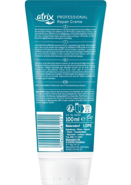 Kuru Ciltler Için El Kremi, Profesyonel Onarım, 100 ml fiyatları