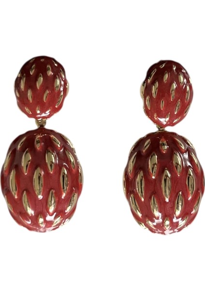 Sallantılı Oval Küpe