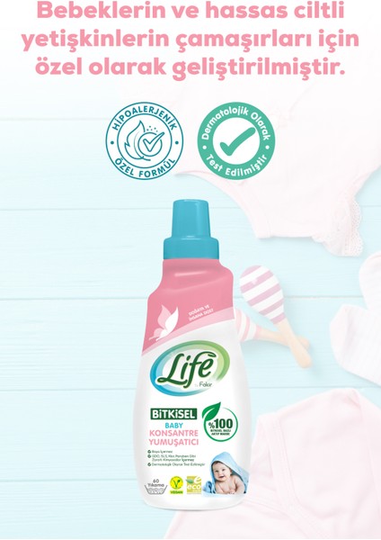 Vegan Bitkisel Konsantre Bebek Çamaşır Yumuşatıcısı 1500 ml modelleri
