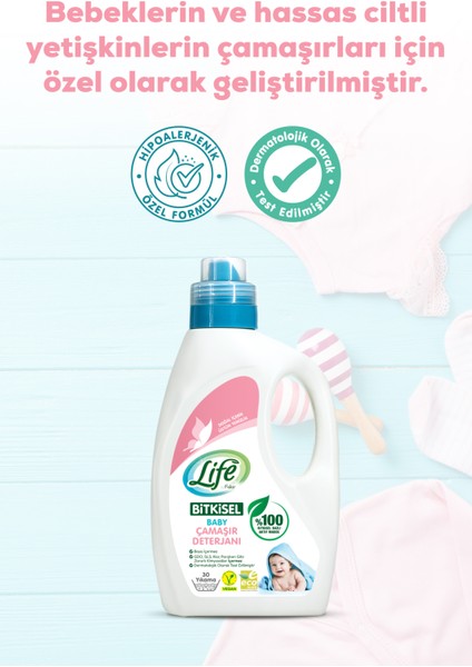 Vegan Bitkisel Sıvı Bebek Çamaşır Deterjanı 1500ml modelleri