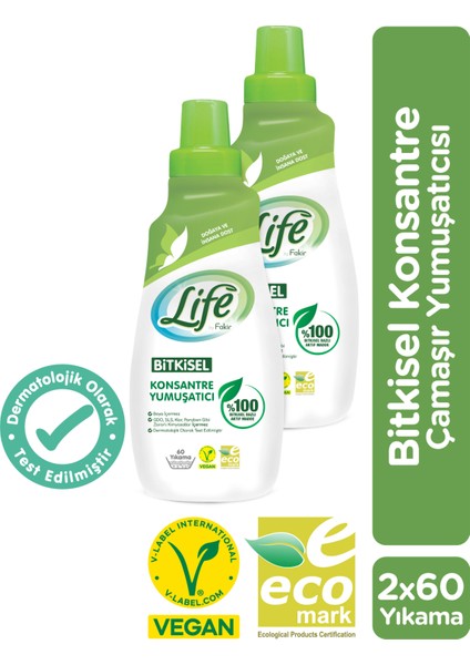 Vegan Bitkisel Çamaşır Yumuşatıcısı 1500 ml x 2 Adet
