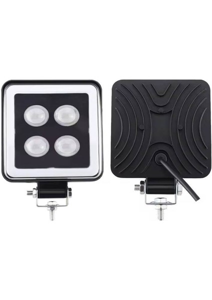 4 Inç Kare Yeni Tasarım LED Sis Farı Turuncu-Beyaz Off Road Ledi, Kamyon Tır 12-24V Uyumlu (1 Adet) fiyatları