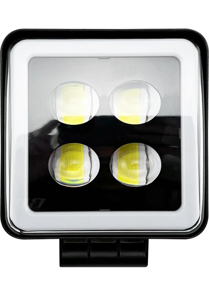 4 Inç Kare Yeni Tasarım LED Sis Farı Turuncu-Beyaz Off Road Ledi, Kamyon Tır 12-24V Uyumlu (1 Adet) modelleri