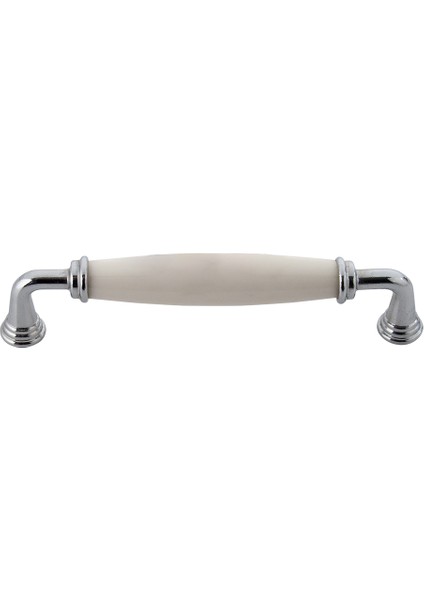 Erkul 2020 Kapıdag Krom Porselen Kulp Krom 128 mm