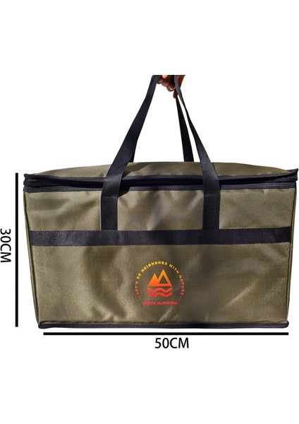 Glamping 40 Lt Soğutucu Çanta Termos Piknik & Kamp Çantası – Isı Yalıtımlı, Sıcak-Soğuk Tutma Özellikli