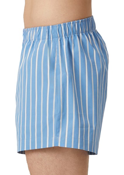 Erkek Pamuklu Poplin Boxer, Ikili Paket, Beyaz-Mavi, 2xlarge indirimleri