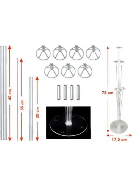 9 Yaş Balon Standlı ve Pompalı Retro Gold Pembe Beyaz Balon Seti Rose Gold Rakamlı Süsleme fırsatları