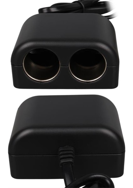 1644 12-24V 100W 70CM Kablolu 2'lı Araç Çakmak Çoklayıcı fırsatları