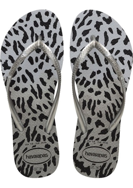 Slim Animals Siyah Leopar Kadın Terlik 35-36