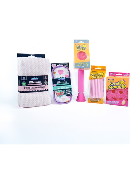 Cleanhub Toz Pembe Temizlik Seti