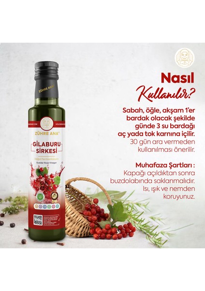 Gilaburu Sirkesi Doğal Fermantasyon Guelder Rose Vinegar 500 ml fiyatları