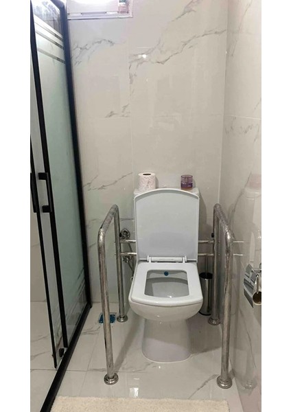 Engelli Klozet Yanı Tutunma Barı - Bedensel Engelliler İçin