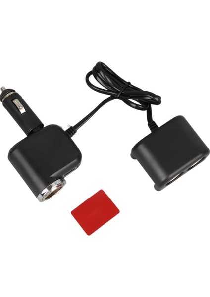 1526 12-24V Tek USB Girişli 120W 80 cm Kablolu 3'lü Araç Çakmak Çoklayıcı indirimleri
