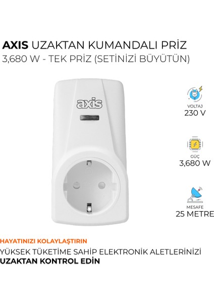 Uk Kumandasız Ek Priz 3680 W modelleri
