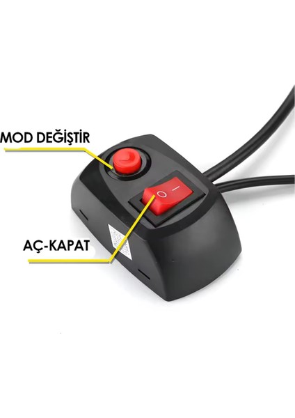 Turuncu Çakar LED 9 Farklı Modlu 12VOLT Toplam 72WATT Gücünde Kaliteli Model (4 Adet) modelleri