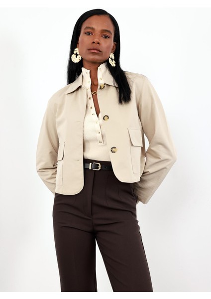 Taş Gabardin Ceket 0163