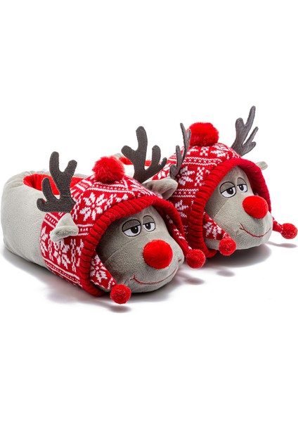 Anna Kadın Hayvanlı Panduf Gri 36/41 fiyatları