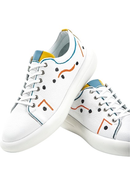 2614201 Hakiki Deri Erkek Sneaker Ayakkabı fırsatları