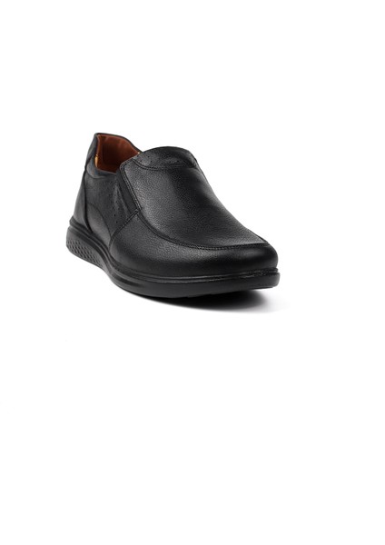 Erkek Siyah Hakiki Deri Ayakkabı, Ortopedik Taban Loafer Ayakkabı Günlük Casual Ayakkabı fiyatları