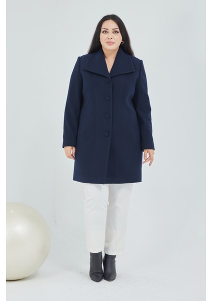 Kadın Büyük Beden Mendil Yaka Kaban fırsatları