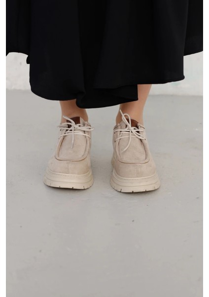 Kadın Bej Kalın Topuklu Casual Ayakkabı fiyatları
