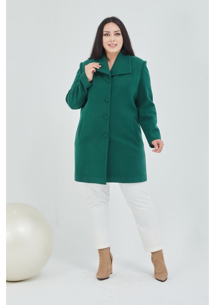 Kadın Büyük Beden Mendil Yaka Kaban fiyatları