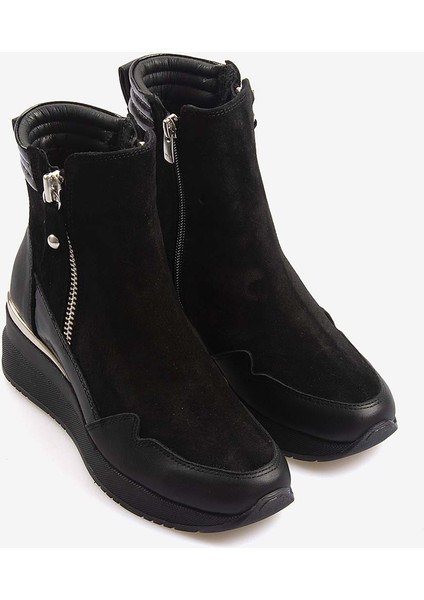 Hakiki Deri Kadın Fermuarlı Bot 1039 modelleri