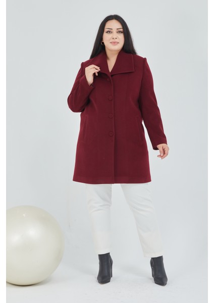 Kadın Büyük Beden Mendil Yaka Kaban fiyatları