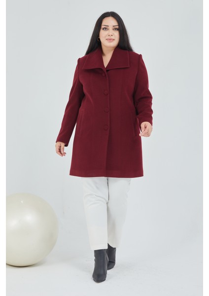 Kadın Büyük Beden Mendil Yaka Kaban fırsatları