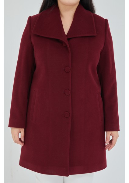 Kadın Büyük Beden Mendil Yaka Kaban indirimleri