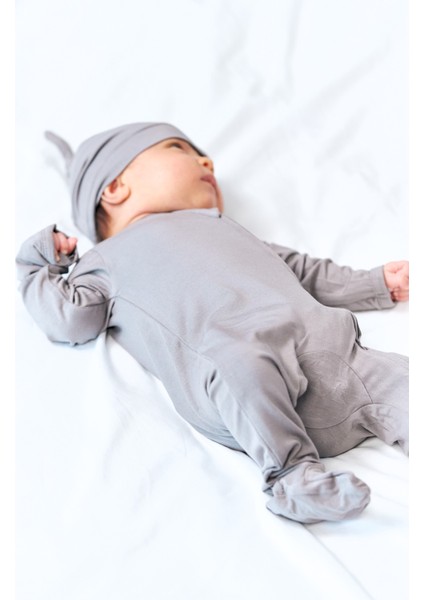 Organik Bambu Ayaklı Tulum – Çift Taraflı Fermuar, Nefes Alabilen Kumaş indirimleri