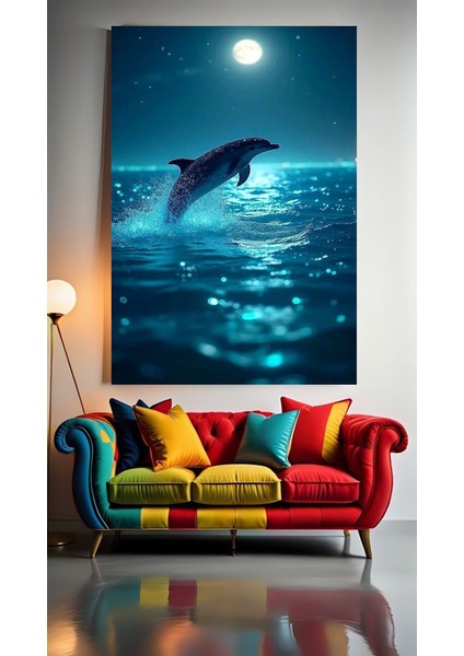 Balıklar ve Deniz V11 Ev Duvar Salon Güzellik Salonu Ofis Dükkan Dekarasyon Kanvas Tablo
