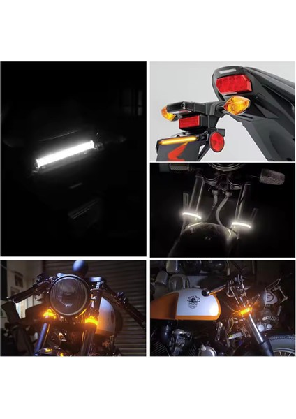 Motosiklet Sinyal ve Gündüz Ledi 12 Volt Sinyal + Beyaz Drl Esnek LED (2 Adet) fiyatları