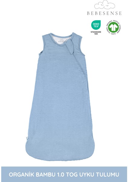 Organik Bambu Uyku Tulumu – 1.0 Tog Giyilebilir Battaniye, Çift Taraflı Fermuar