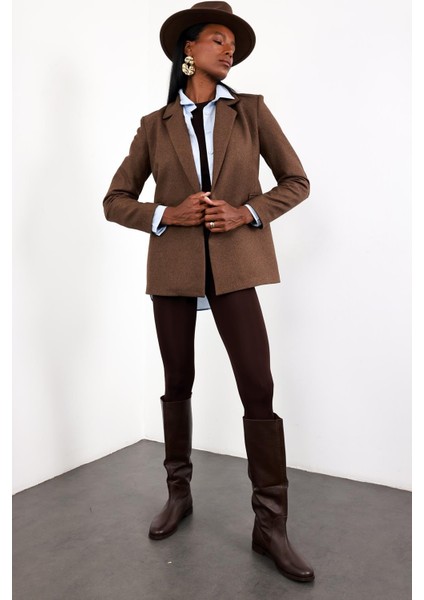 Kahverengi Binici Blazer Ceket 130989 fırsatları