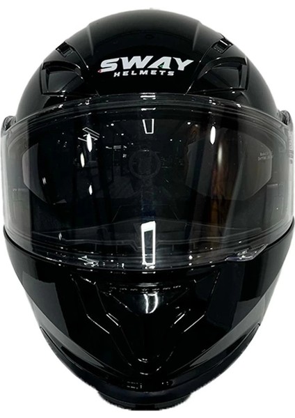 Kask Sway 926 Parlak Siyah Çene Açılır