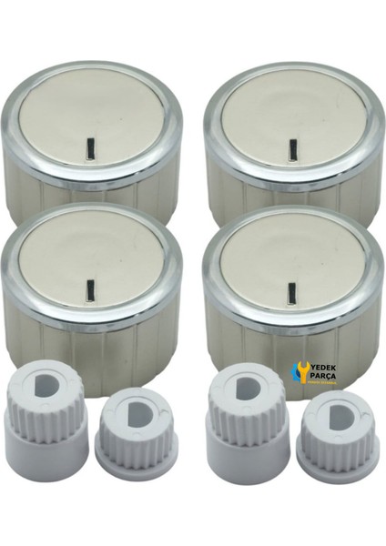 Uğur Uyumlu Düğme 4 Lü Takımı Ankastre Set Üstü Ocak Düğmesi