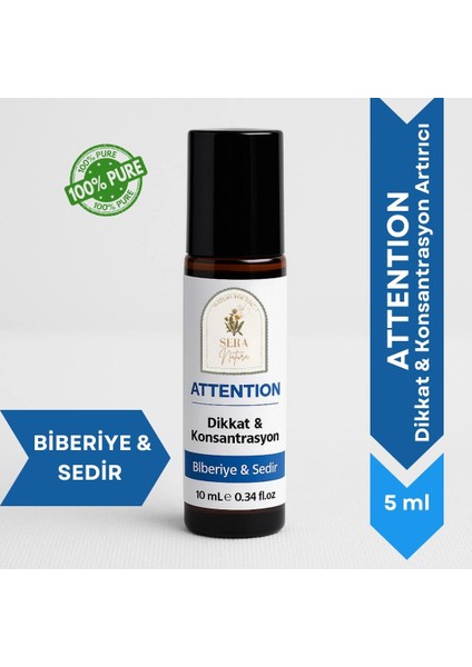 ATTENTION Dikkat & Konsantrasyon Arttırıcı Aromaterapik Yağ 10 ml. %100 Saf fiyatları