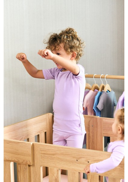 Organik Bambu Kısa Kollu Pijama Takımı – Yumuşak, Nefes Alabilen Kumaş modelleri
