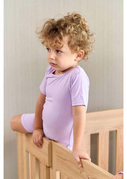 Organik Bambu Kısa Kollu Pijama Takımı – Yumuşak, Nefes Alabilen Kumaş indirimleri