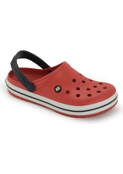 Kadın Çocuk Terlik Kırmızı Croocs Terlik Modeli Loop Kadın Terlik Kırmızı Beyaz