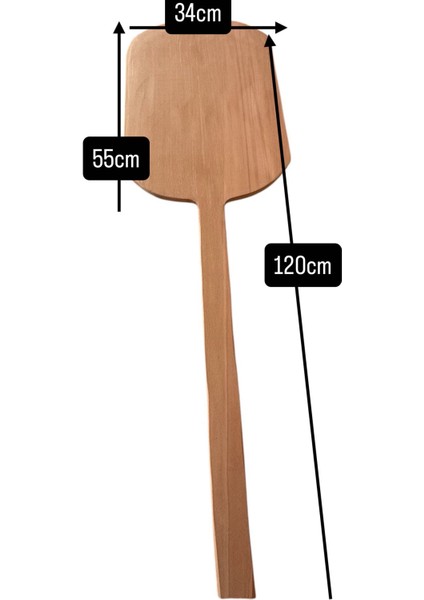 Dayanıklı Ahşap Fırın Küreği – Çok Amaçlı KULLANIM34X55-120CM