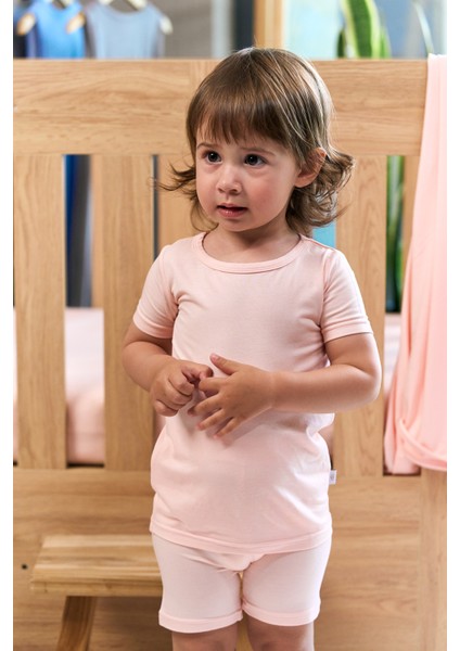 Organik Bambu Kısa Kollu Pijama Takımı – Yumuşak, Nefes Alabilen Kumaş modelleri