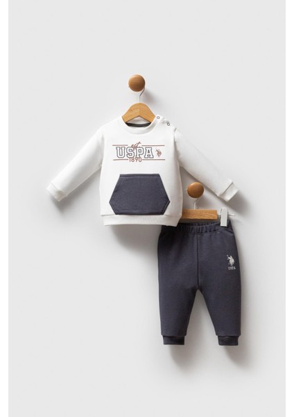 USB2560 - Beyaz - U.s. Polo Assn Bebek Erkek Bebek 2li Takım