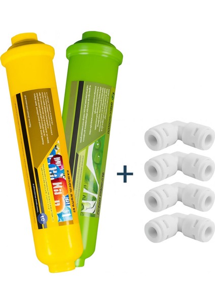 Alkali ve Mineral Filtre 2'li Set Su Arıtma Cihazı Için