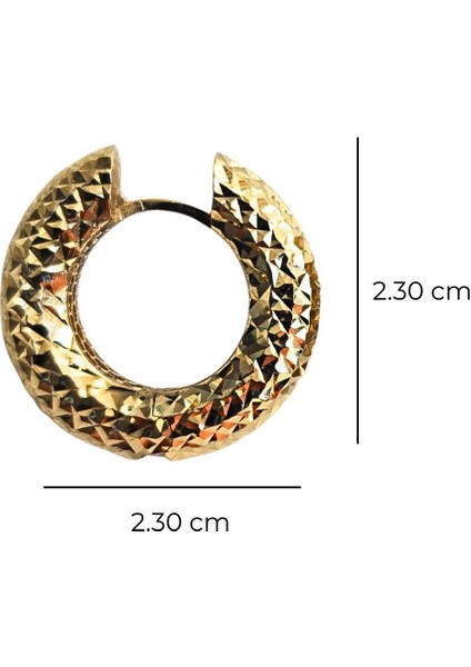 Kalemli Halka Altın Küpe modelleri