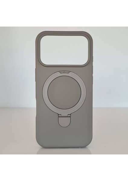 iPhone 17 Pro Magsafe ile Uyumlu Standlı Yumuşak Soft Mükemmel Manyetik Silikon Kılıf fiyatları