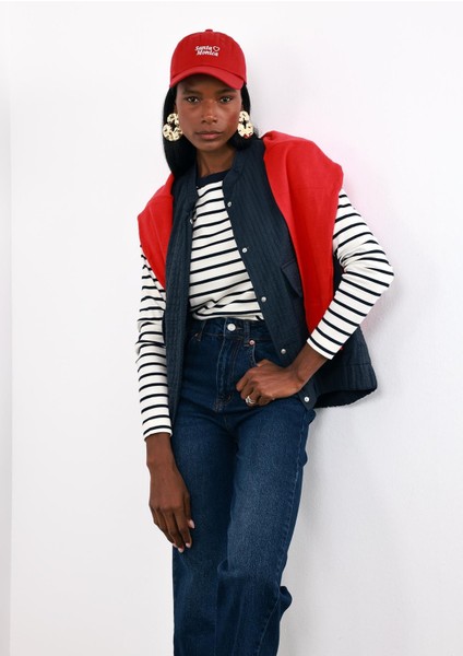 Lacivert Kapitone Yelek 5033