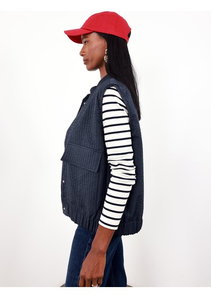 Lacivert Kapitone Yelek 5033 fırsatları