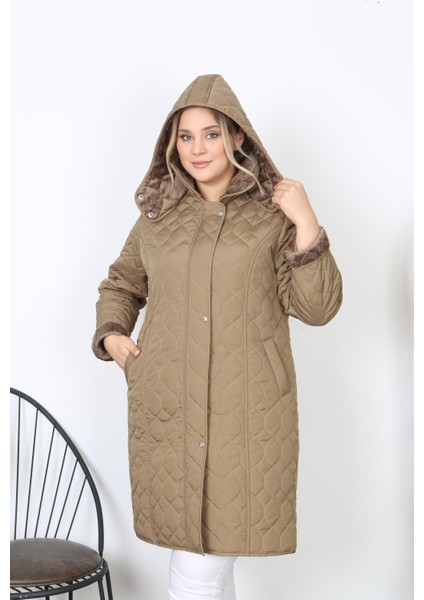 Su Itici Mont, Büyük Beden Mont, Kapitone, Içi Tüylü Mont, Kışlık Kaban, Kapüşonlu Mont,